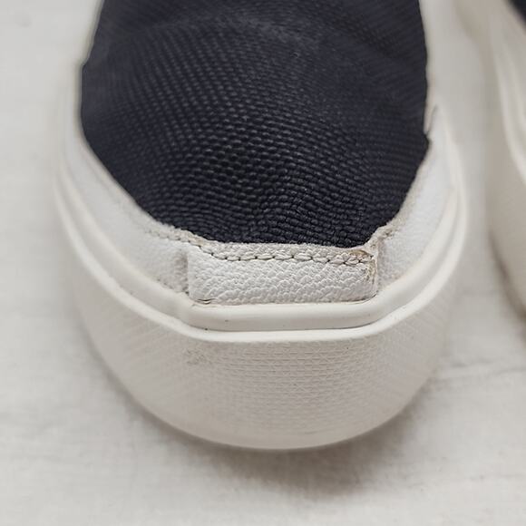 TOMS ALPARGATA LUG BLACK HEAVY CANVAS HEAVY DUTY THICK CHUNKY SOLES LADIES 6 GUC - Picture 5 of 16